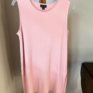 Jjill Pink Sleeveless Ribbed tunic